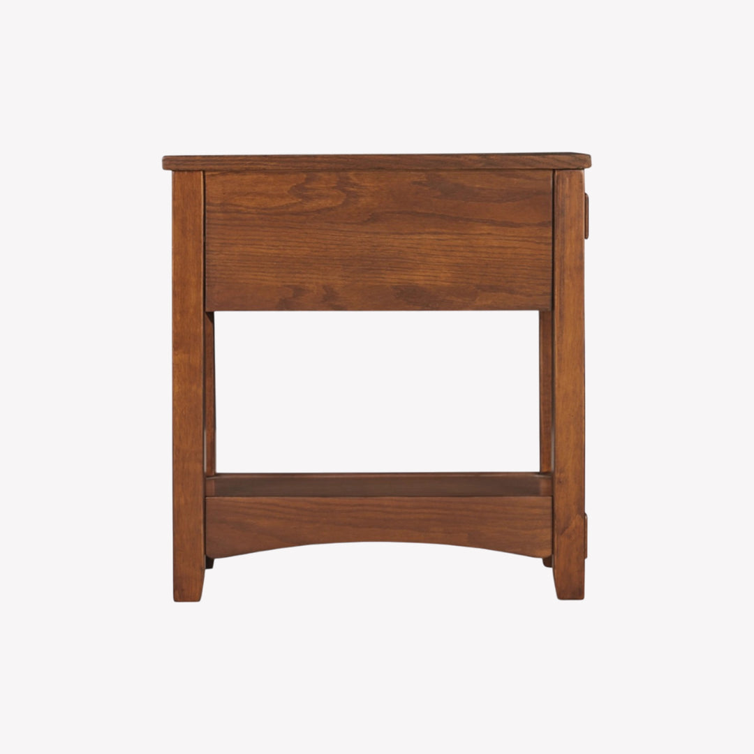 T007-319 Breegin Chairside End Table In Brown Finish | Signature Design By Ashley