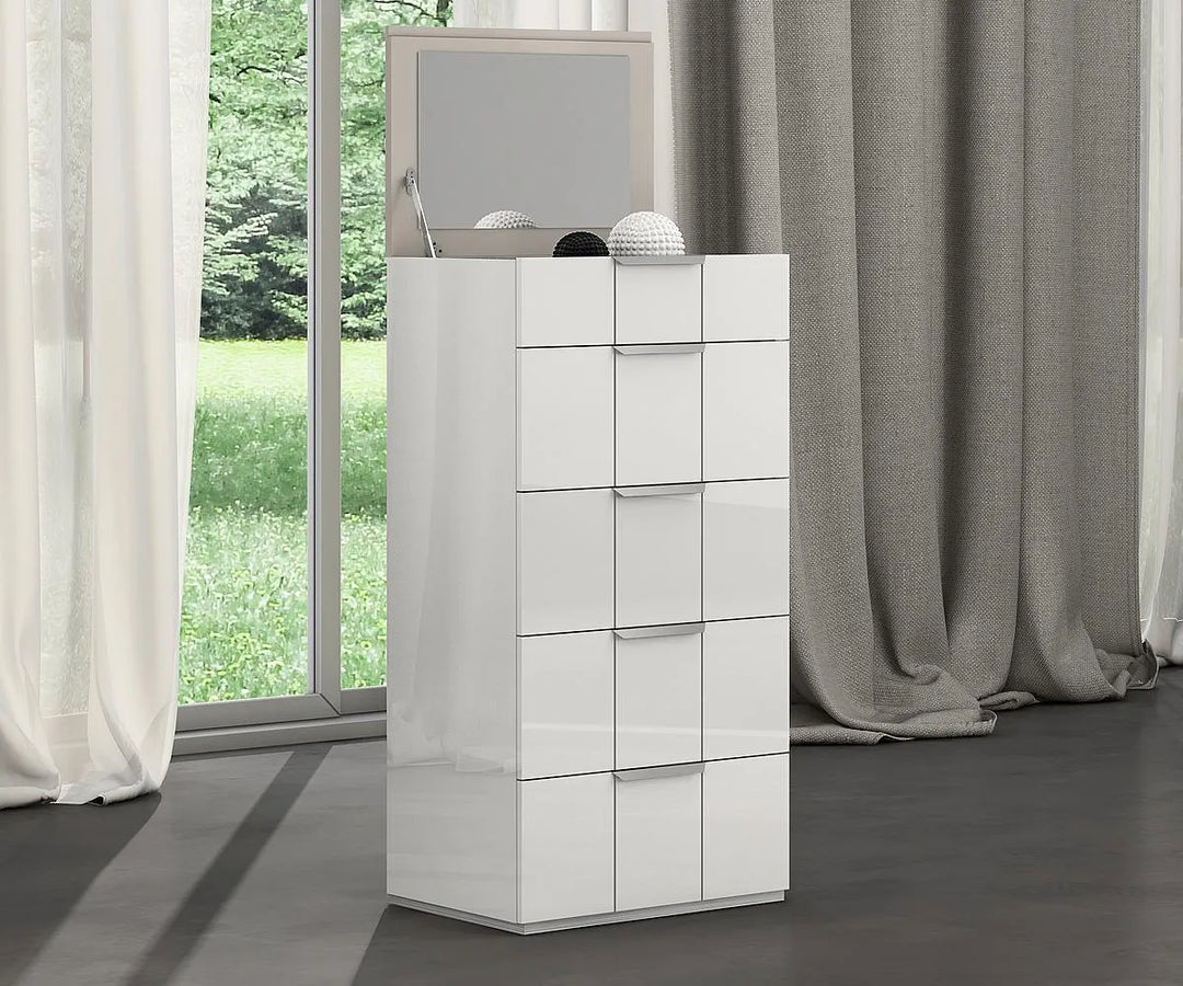 Lucille Series Storage Chest - Pearl White