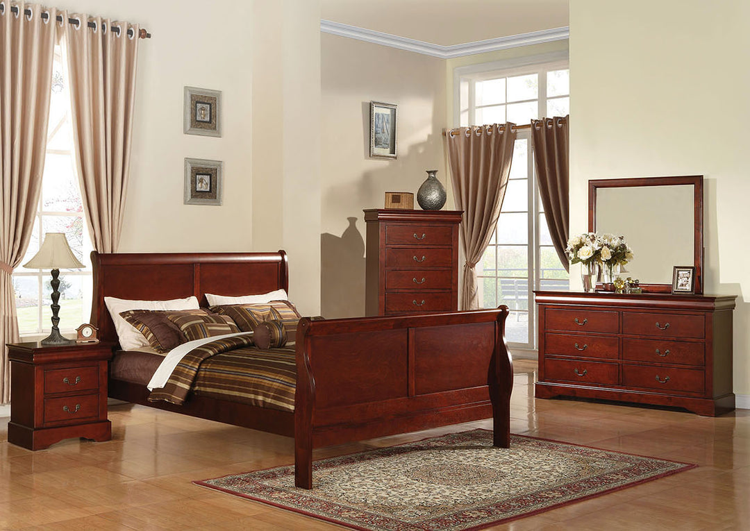 Regal 8-Piece Traditional Style Bedroom Set - Cherry