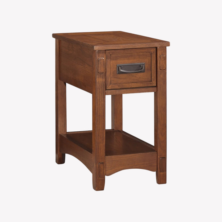 T007-319 Breegin Chairside End Table In Brown Finish | Signature Design By Ashley