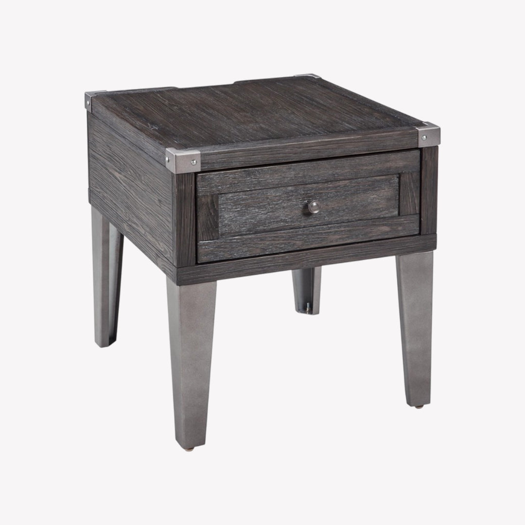 T901-3 Todoe End Table In Dark Grey Finish | Signature Design By Ashley