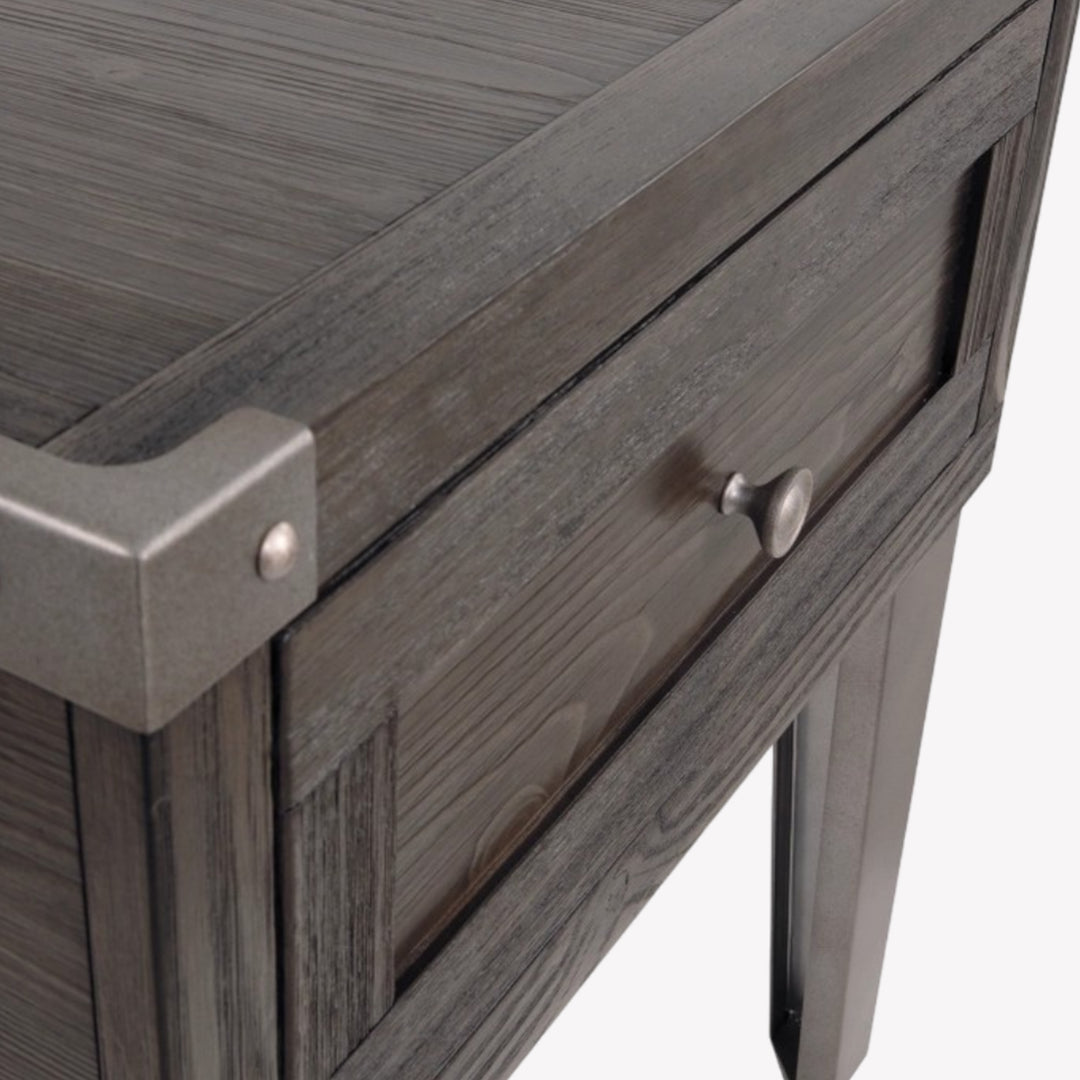 T901-3 Todoe End Table In Dark Grey Finish | Signature Design By Ashley