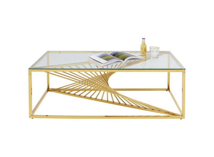 Francesca Coffee Table Set With Gold Finish