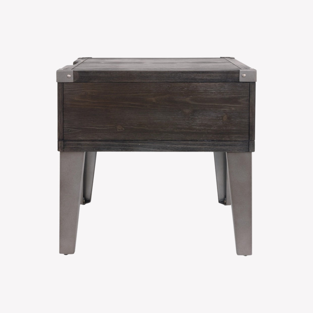 T901-3 Todoe End Table In Dark Grey Finish | Signature Design By Ashley