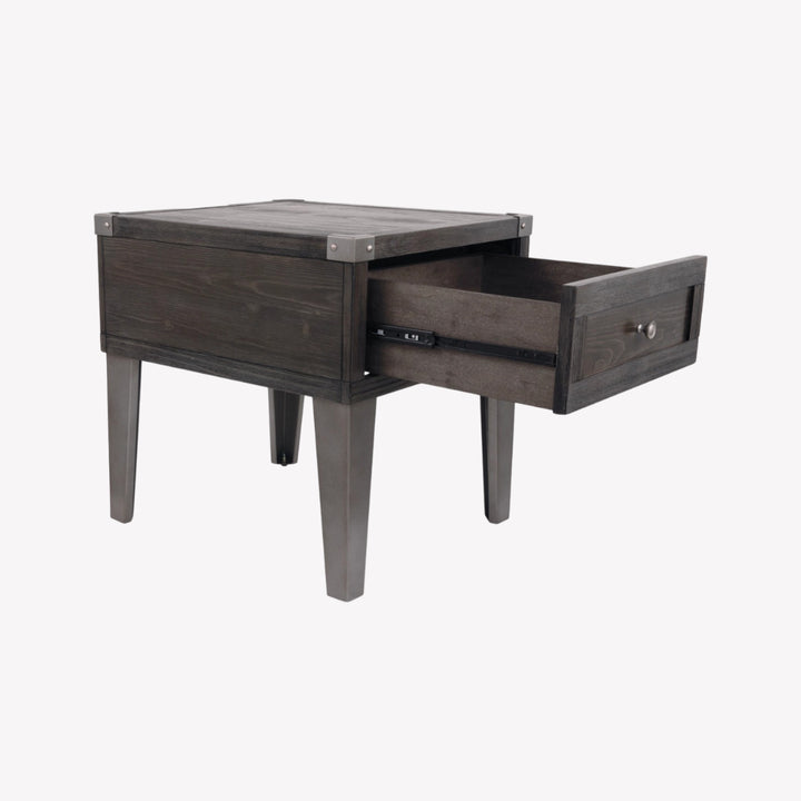 T901-3 Todoe End Table In Dark Grey Finish | Signature Design By Ashley