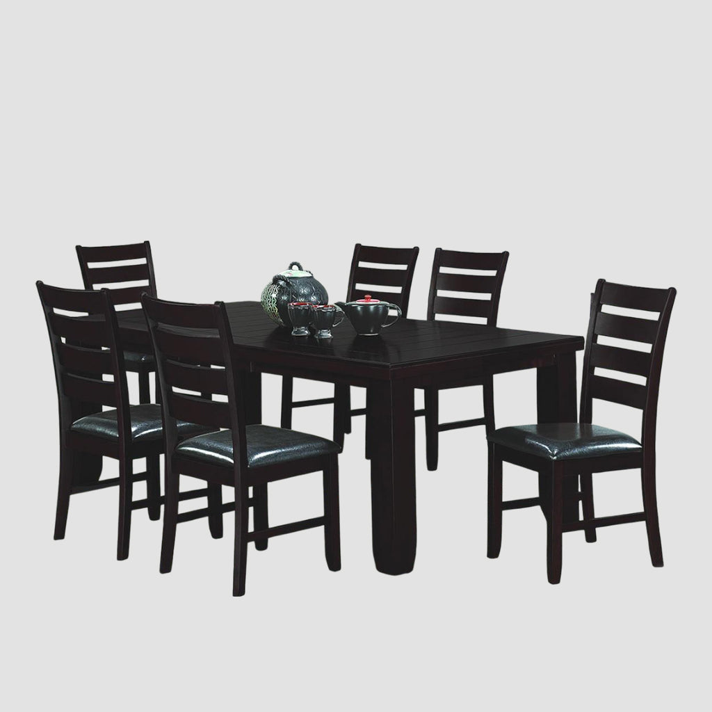 Bliss 7-Piece Dining Set With 18" Extension Leaf - Espresso