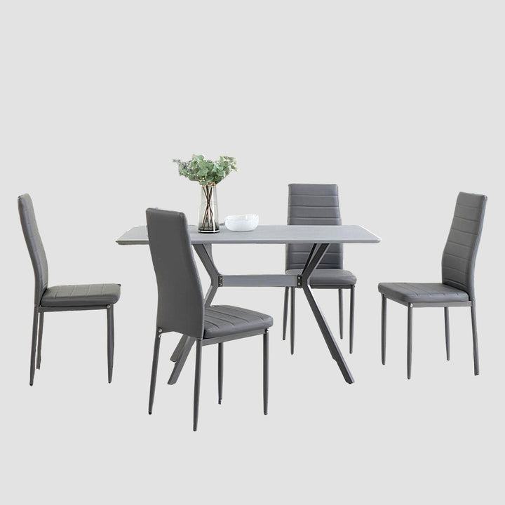 Modern Halifax Scratch Free Dining Table | Available In Grey & White Finish