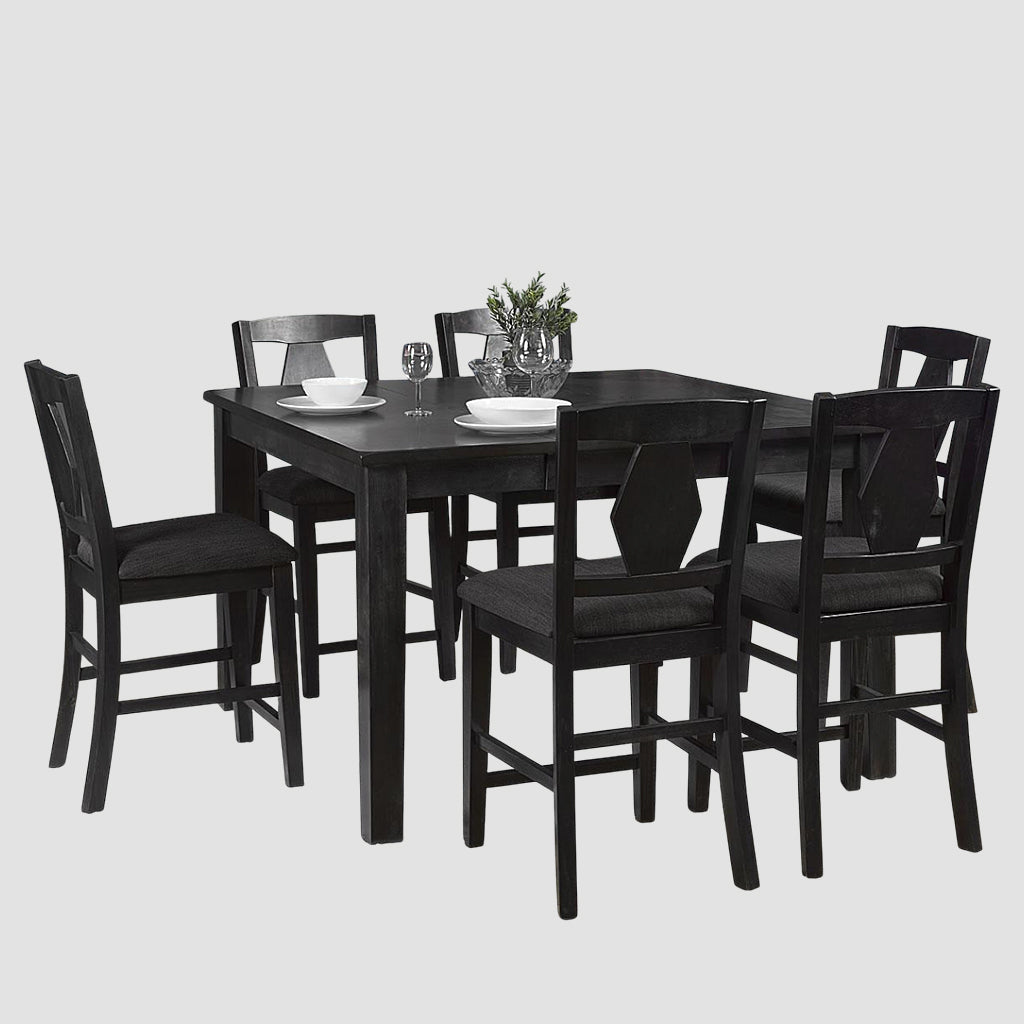 Houston Captivating Grey 7-Piece Dining Set With Pub Height Table