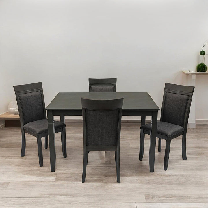 Kash Elegant Dining Chair (Set of 2) | Available In Dark Grey & Espresso Finish