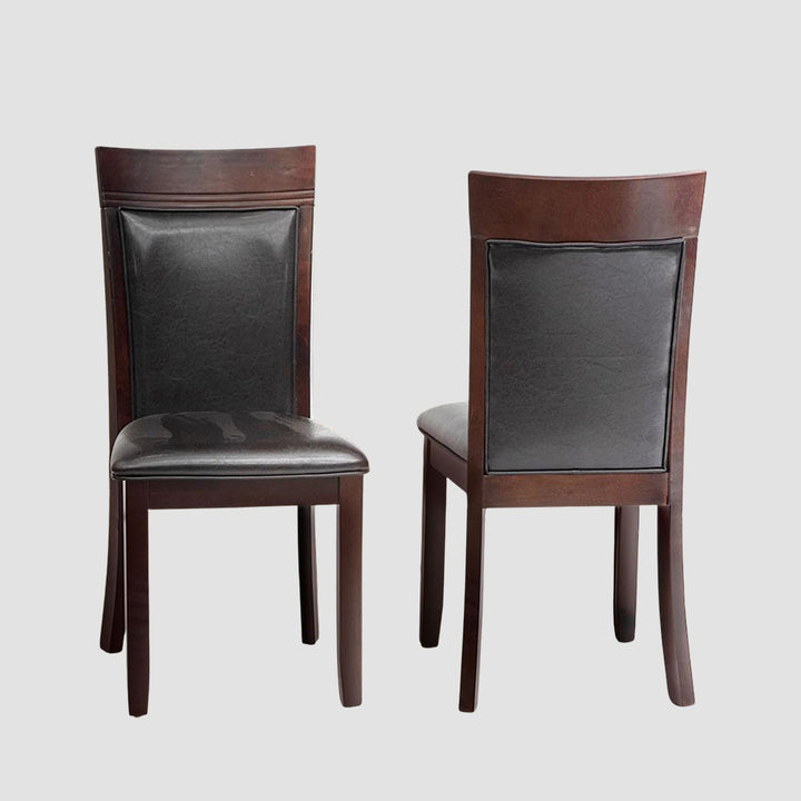 Kash Elegant Dining Chair (Set of 2) | Available In Dark Grey & Espresso Finish