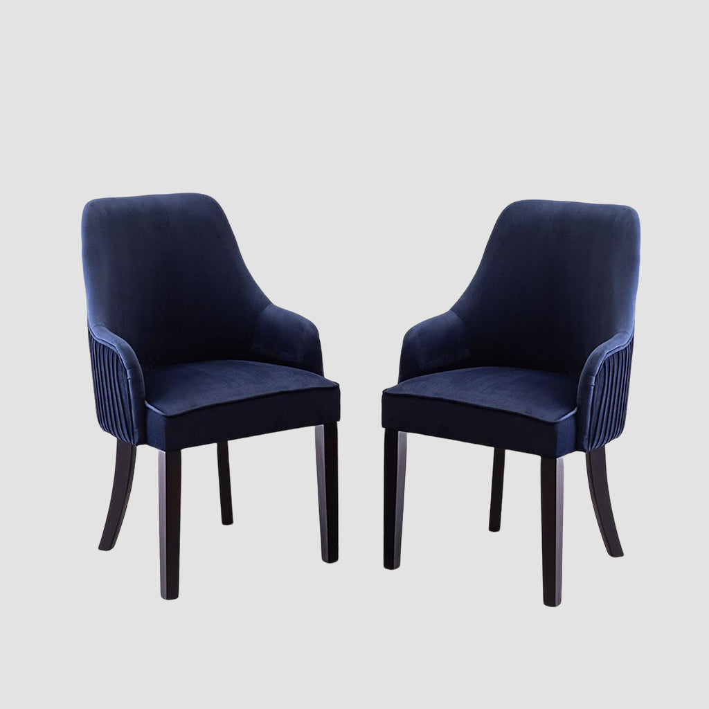 Modus Fabric Dining Chair (Set of 2) | Available In Grey & Blue Colors