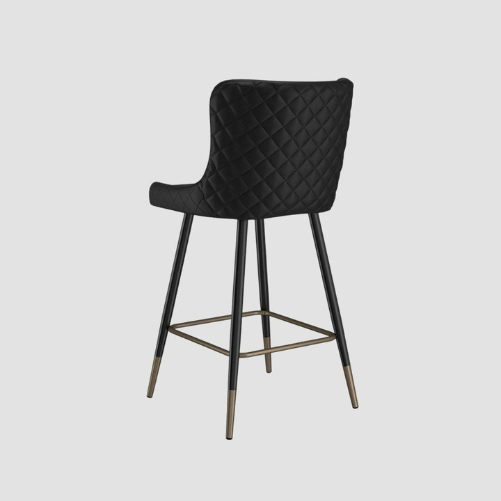 Silas 26" Counter Stool in Black (Set of 2)