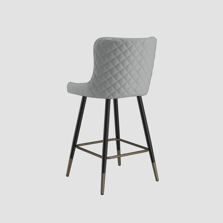 Silas 26" Counter Stool In Light Grey/ Black (Set of 2)