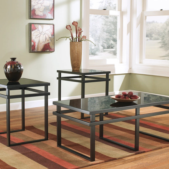 T180-13 Laney Occasional Table Set (Set of 3) - Black | Signature Design By Ashley