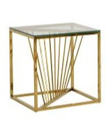 Francesca Coffee Table Set With Gold Finish