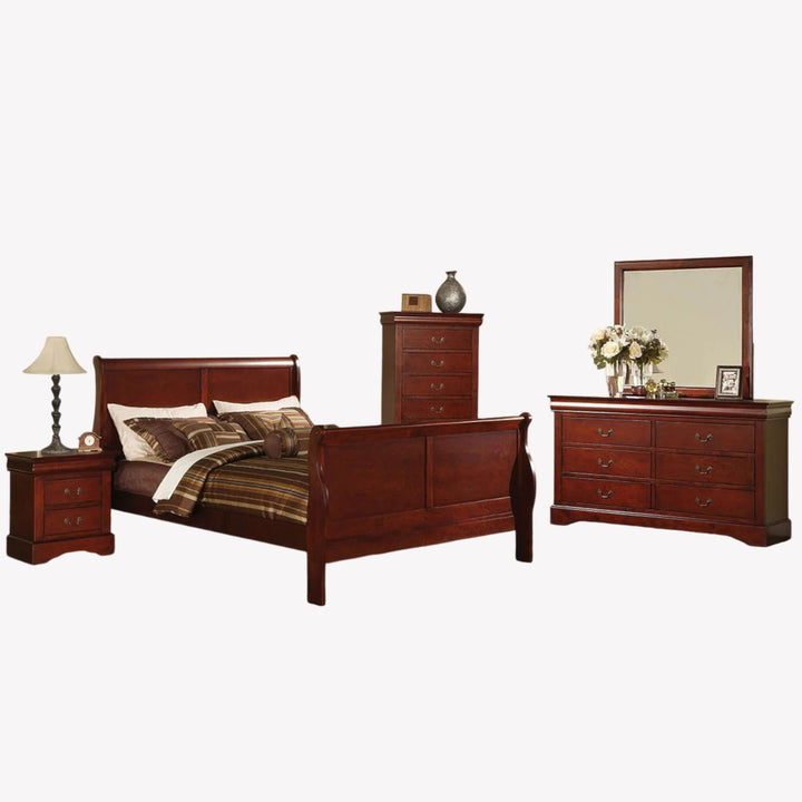 Regal 8-Piece Traditional Style Bedroom Set - Cherry