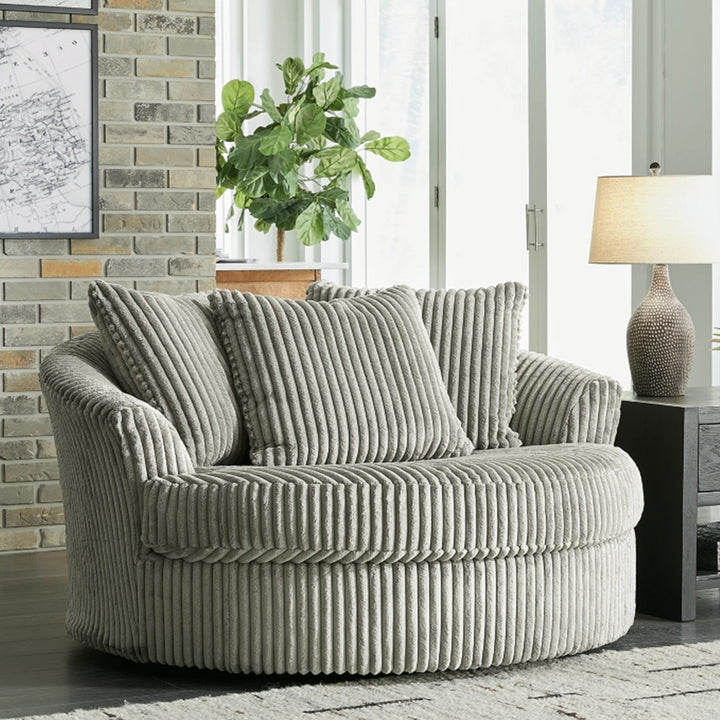 2110521C Lindyn Swivel Accent Chair In Fog Finish | Signature Design By Ashley