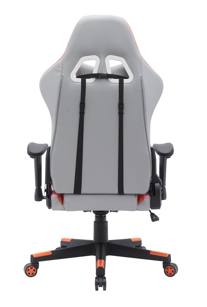 Elite Ergonomic Gaming Chair - Grey/ Orange