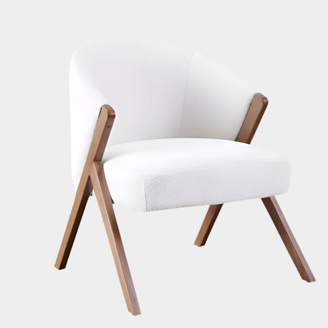 Maryk Cream Dining Chair – Contemporary Elegance with Solid Wood Frame & Padded Comfort