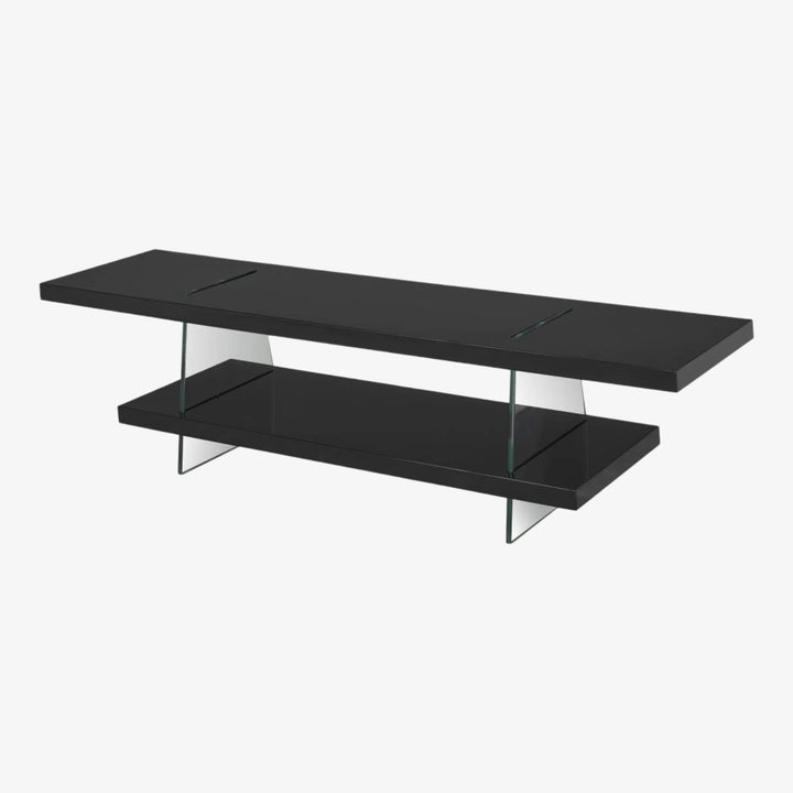 Contemporary Black TV Stand - Stylish Entertainment Center