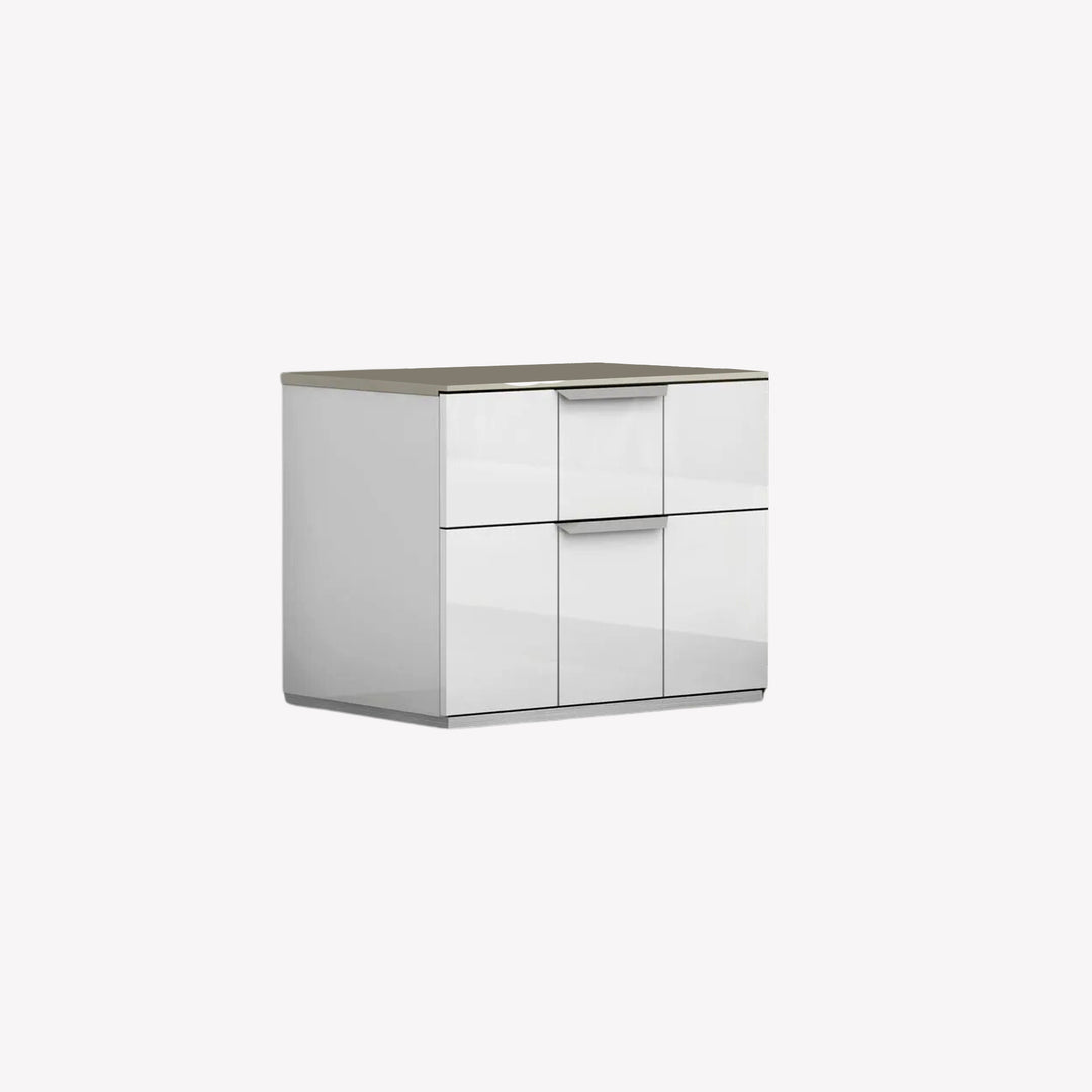 Lucille Nightstand With Graceful White Finish