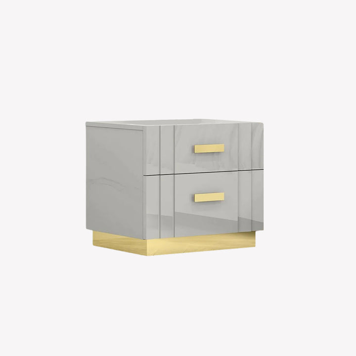 Jedd Nightstand With 2 Spacious Drawers | Available in Grey, Black & White Colors