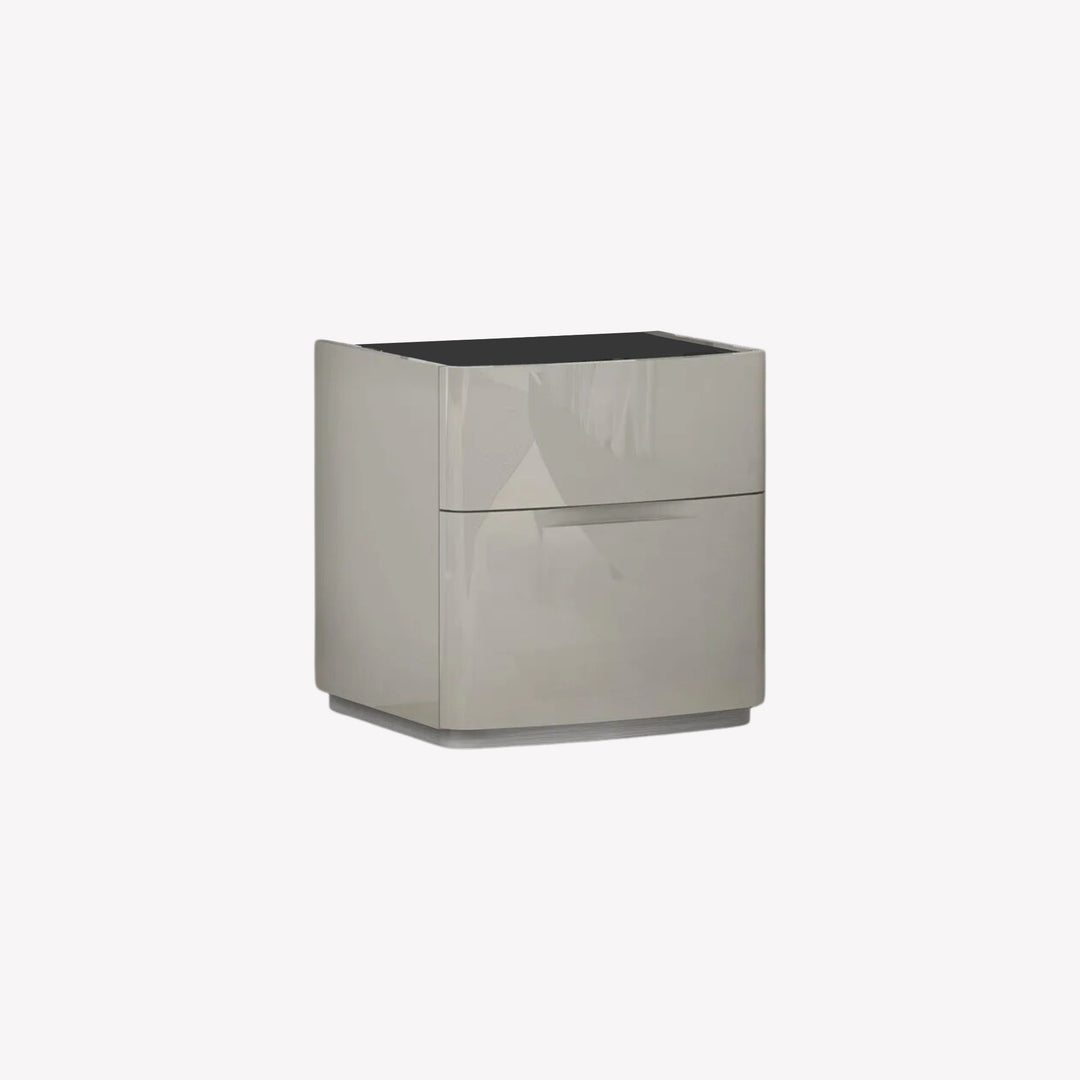 Gunner 2-Drawer Nightstand With Appealing Grey Finish