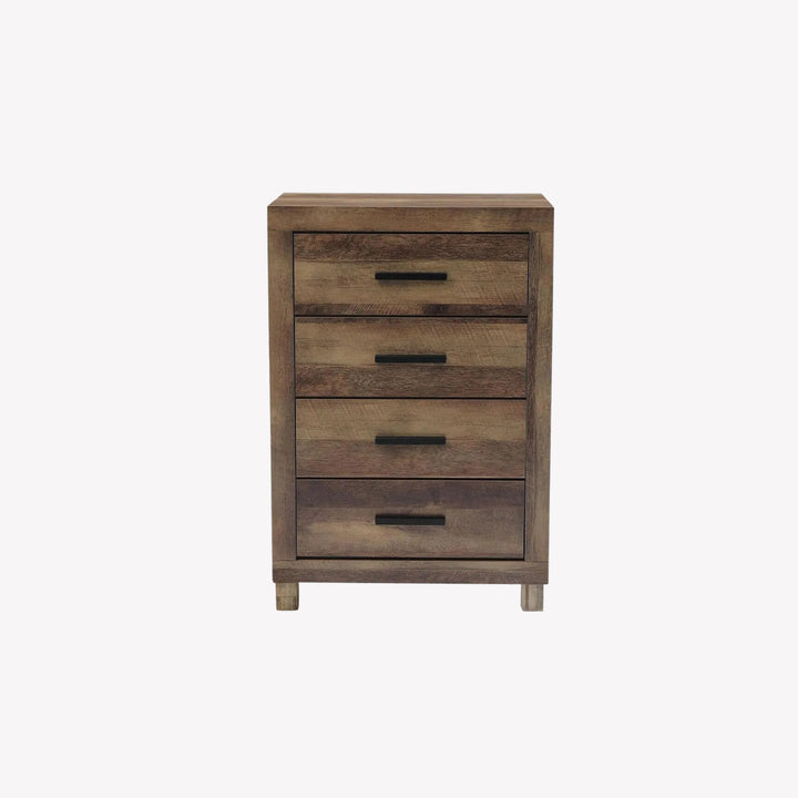 Rowsley 4-Drawer Storage Chest - Brown