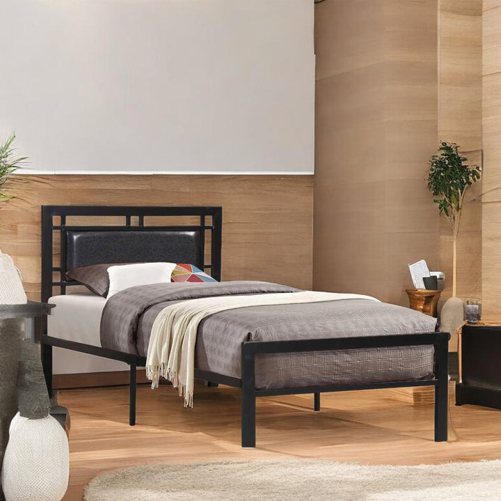 Luminary Platform Bed Frame In Metal - Black