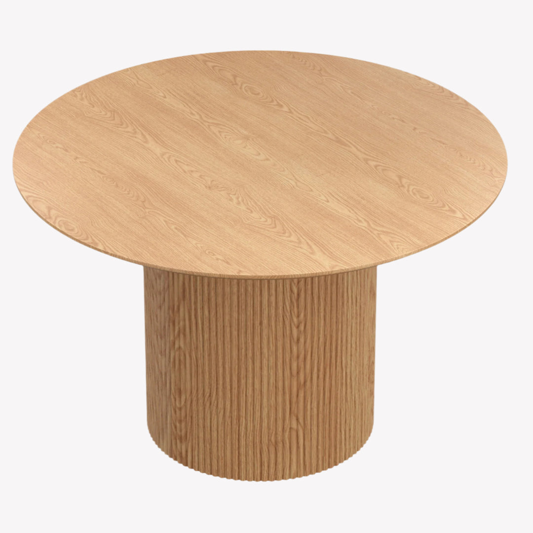 Lennox Round Dining Table in Timeless Natural Finish