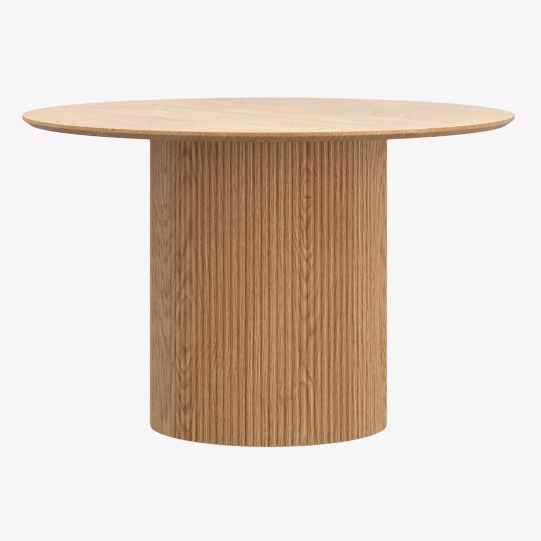 Lennox Round Dining Table in Timeless Natural Finish