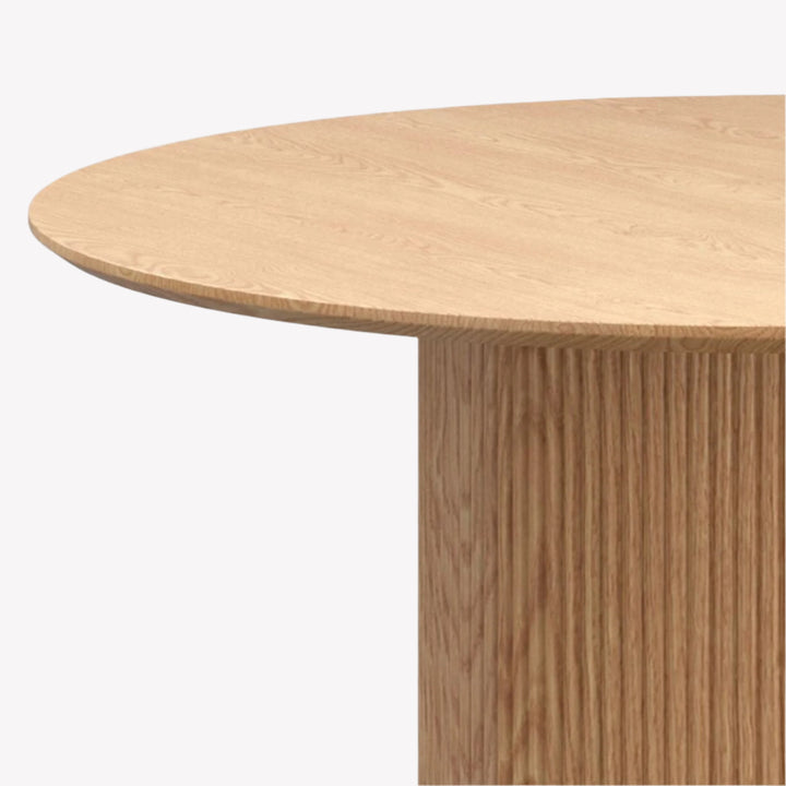 Lennox Round Dining Table in Timeless Natural Finish