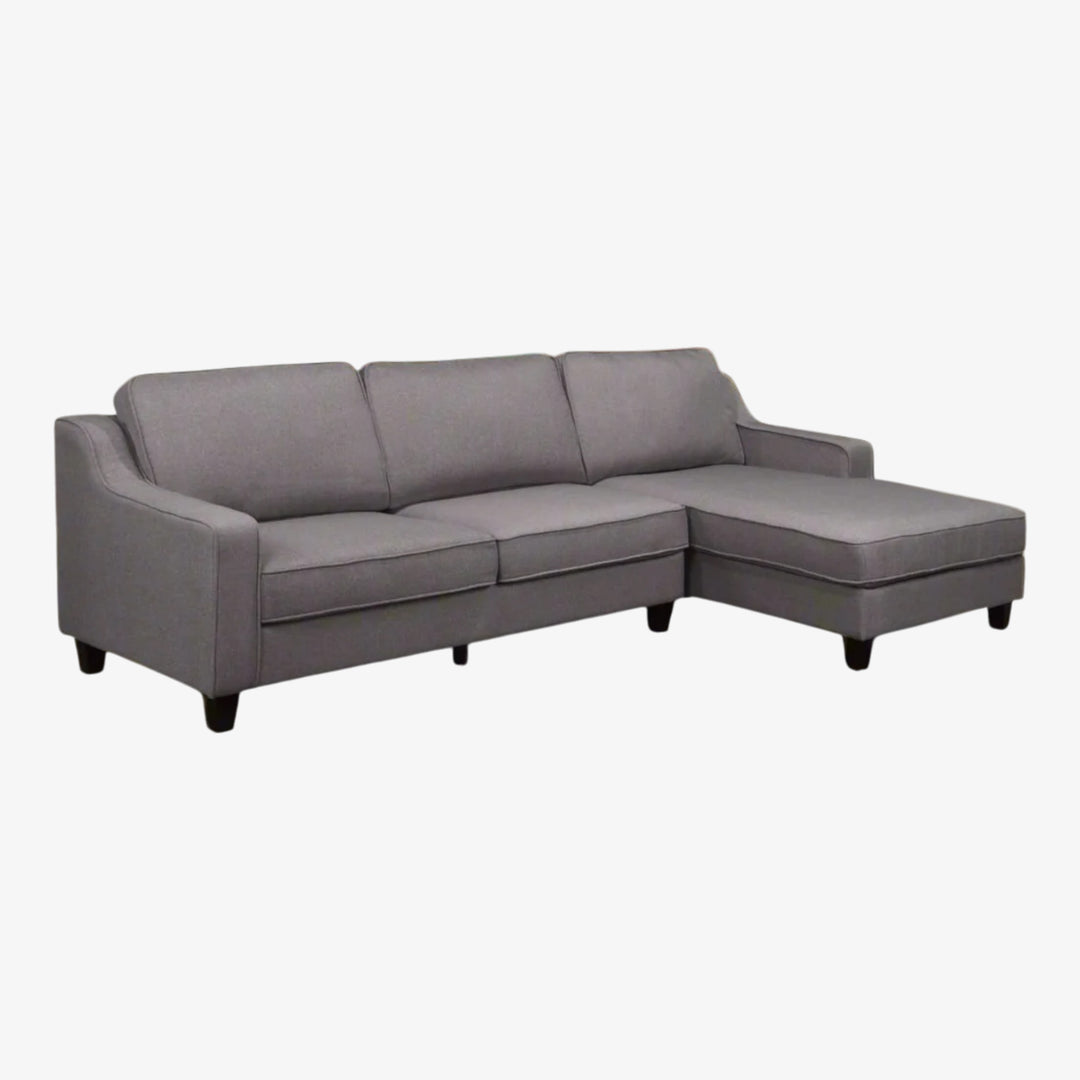 Novel Stunning Grey Sectional Sofa With RHF Chaise