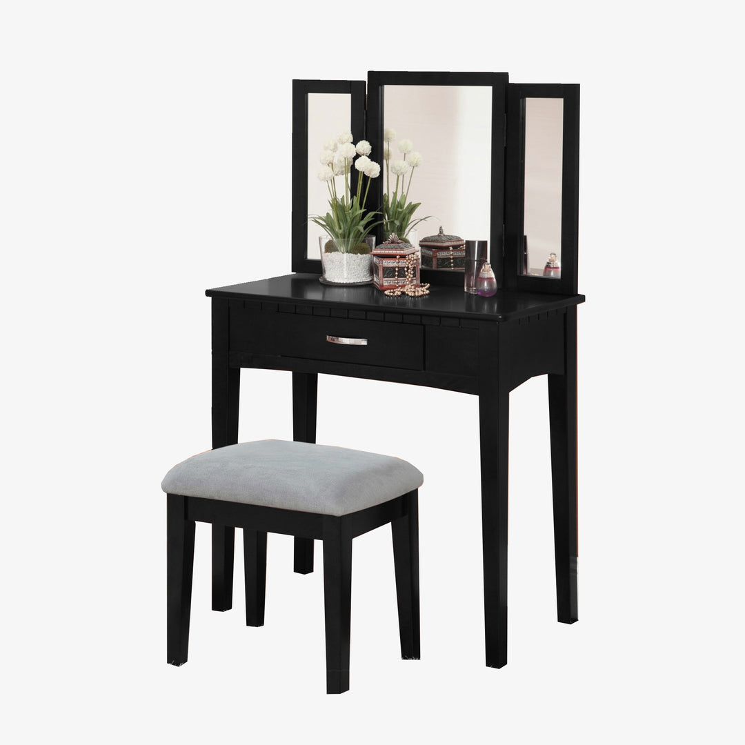 Rosalie Dazzling Black Vanity Set